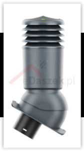 Kominek wentylacyjny KRONOPLAST HiVent  ciepły fi 125mm BLACHOTRAPEZ  GERMAN SIMETRIC