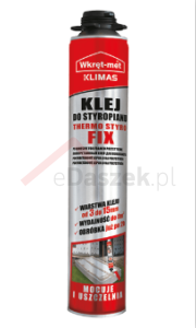 Klej poliuretanowy do styropianu KST-750 Thermo Styro-Fix, Klimas 750 ml