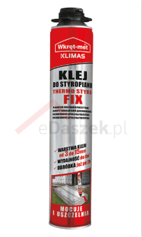 Klej poliuretanowy do styropianu KST-750 Thermo Styro-Fix, Klimas 750 ml
