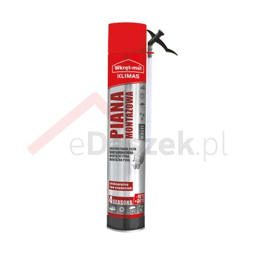 Piana montażowa wężykowa MULTI wielosezonowa niskoprężna 750 ml Klimas Wkręt-Met PMWWS-750