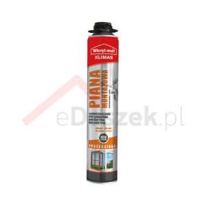 Piana montażowa pistoletowa PROFESSIONAL wielosezonowa 750 ml Klimas Wkręt-Met PMPZ-750