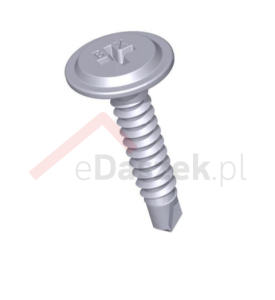 Wkręt montażowy do stali 4,8x19mm op. 500 kolor