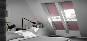 Roleta zaciemniająca elektryczna-Solarna DSL Premium Velux