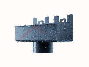 Sztucer z wylotem okrągłym NIAGARA Kwadratowa Pruszyński 125/80 kolor