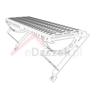 Ława kominiarska do blachodachówki 350/20 – zestaw MDM SMART BD-350, 40 / 80 cm