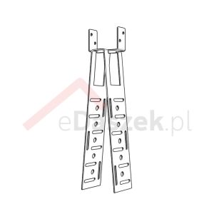 Wspornik łaty kalenicy typ BL Blaszka 40mm MDM