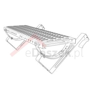 Ława kominiarska do dachówki ceramicznej i betonowej – zestaw MDM SMART D, 40 / 80 cm