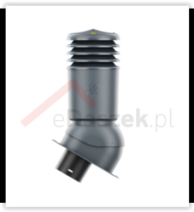 Kominek wentylacyjny KRONOPLAST HI VENT OCIEPLONY  fi 125mm POKRYCIE PŁASKIE 