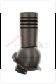 Kominek wentylacyjny Ecoline do blachodachówki profil W fi 125mm ciemny  brąz kolor 8019.PNG