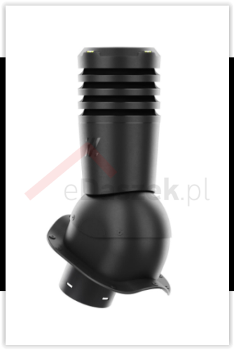 Kominek wentylacyjny Ecoline do blachodachówki profil W fi 125mm czarny.PNG