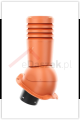 Kominek wentylacyjny Ecoline do blachodachówki profil F fi 125mm ceglasty RAL 8004.PNG