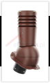 Kominek wentylacyjny Ecoline do blachodachówki profil G fi 125mm brąz RAL 8017.PNG