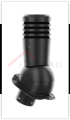 Kominek wentylacyjny Ecoline do blachodachówki profil G fi 125mm czarny RAL 9005.PNG