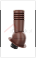 Kominek wentylacyjny Ecoline do blachodachówki profil PI fi 125mm brąz RAL 8017.PNG