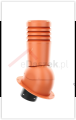 Kominek wentylacyjny Ecoline do blachodachówki profil PI fi 125mm ceglasty RAL 8004.PNG