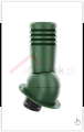 Kominek wentylacyjny Ecoline do blachodachówki profil PI fi 125mm zielony RAL 6020.PNG