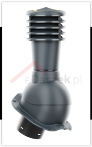 Kominek wentylacyjny KRONOPLAST SMARTLINE zimny  fi 125mm RUUKKI FINNERA